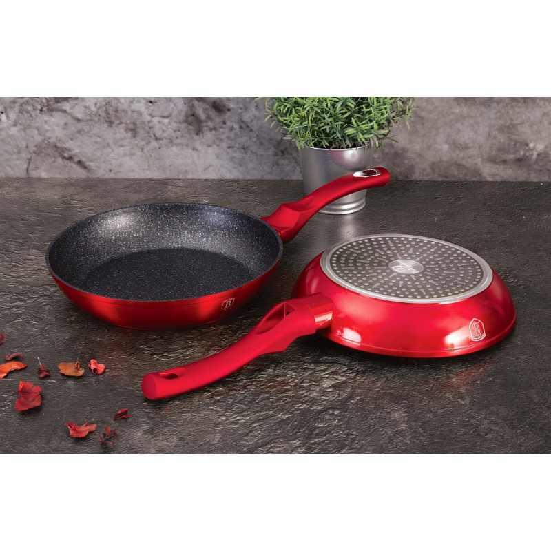BERLINGERHAUS Sada riadu s mramorovým povrchom 18 ks Burgundy Metallic Line BH-7035