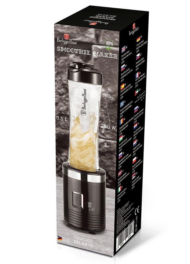 BERLINGERHAUS Mixér smoothie maker 0,5 l Matte Black Collection BH-9416 - thumb (4)