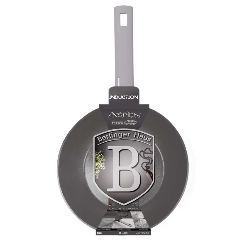 BERLINGERHAUS Wok s titánovým nepriľnavým povrchom 28 cm Aspen Collection BH-7071
