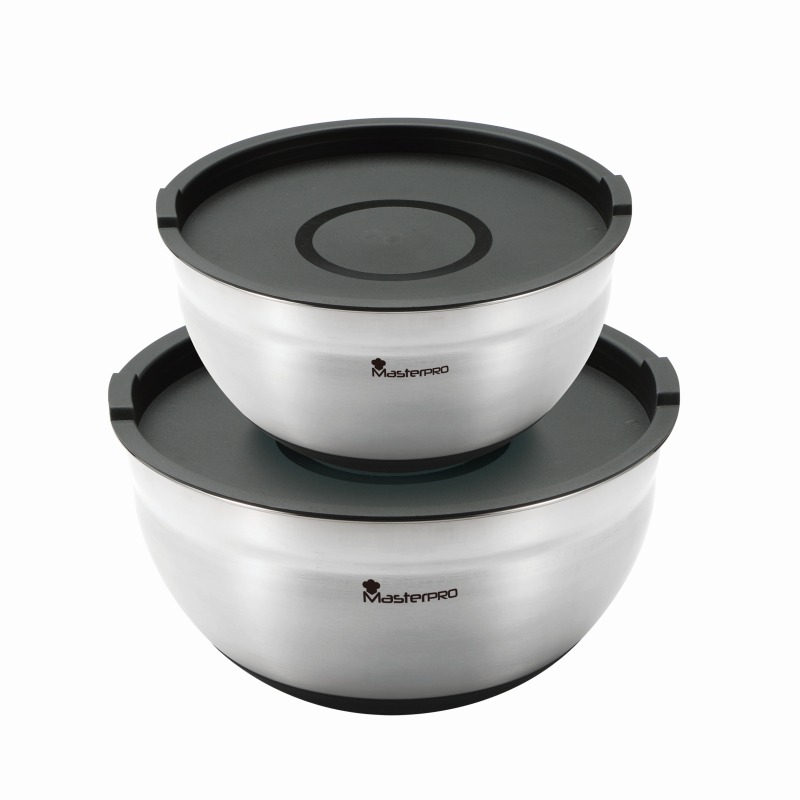 Product detail of MASTERPRO Sada misek s víkem FOODIES 2 ks nerez BGMP-1553