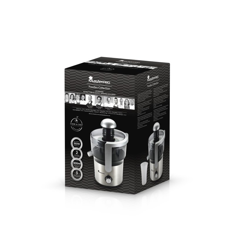 MASTERPRO Odšťavňovač FOODIES 350W stříbrný BGMP-9001 - thumb (2)