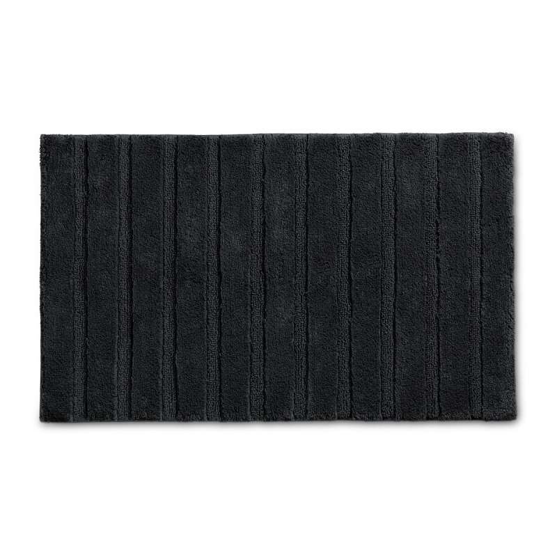 KELA Koupelnová předložka Megan 100% bavlna černá 100x60x1,6cm KL-24714
