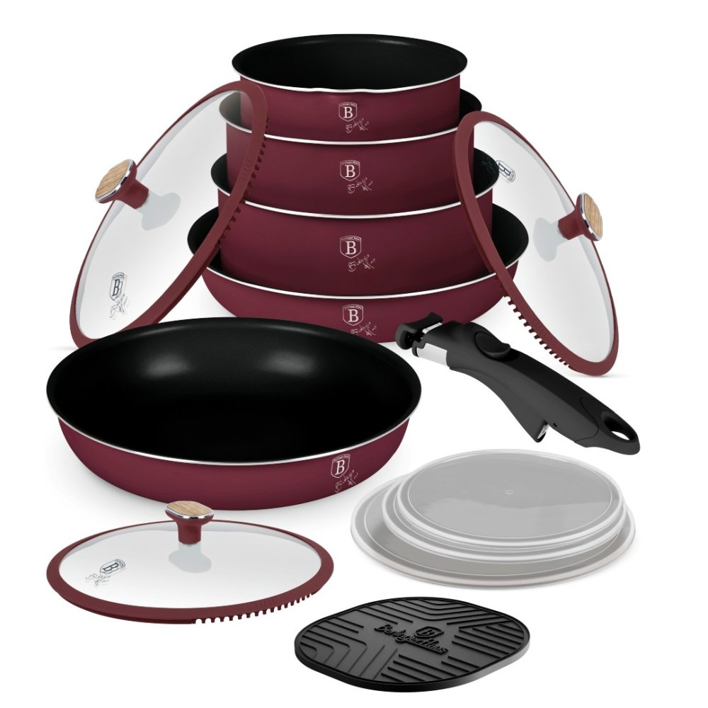 BERLINGERHAUS Sada nádobí s titanovým povrchem 13 ks Leonardo Nordic Collection BH-8418