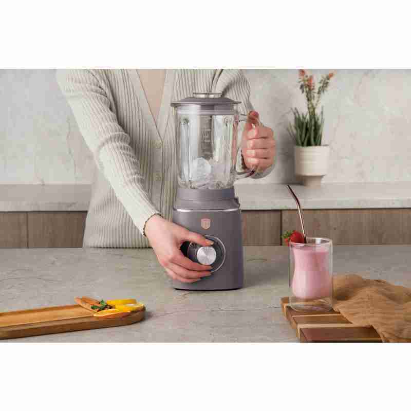 BERLINGERHAUS Stolní mixér se skleněnou nádobou 1,5 L 1000 W Taupe Collection BH-9496 - thumb (2)