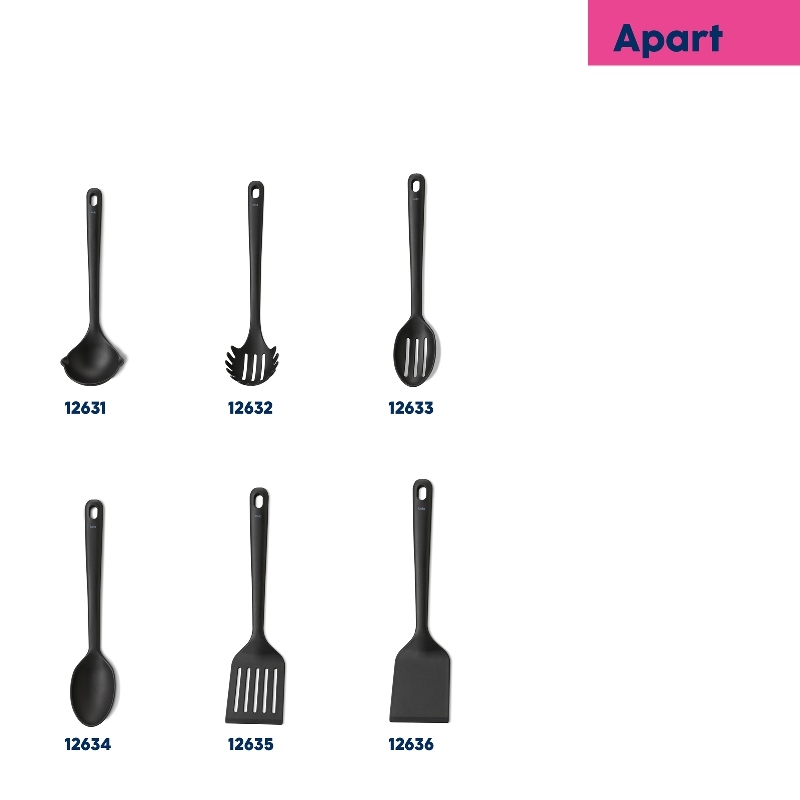 KELA Servírovací lžíce Apart  plast černá KL-12634