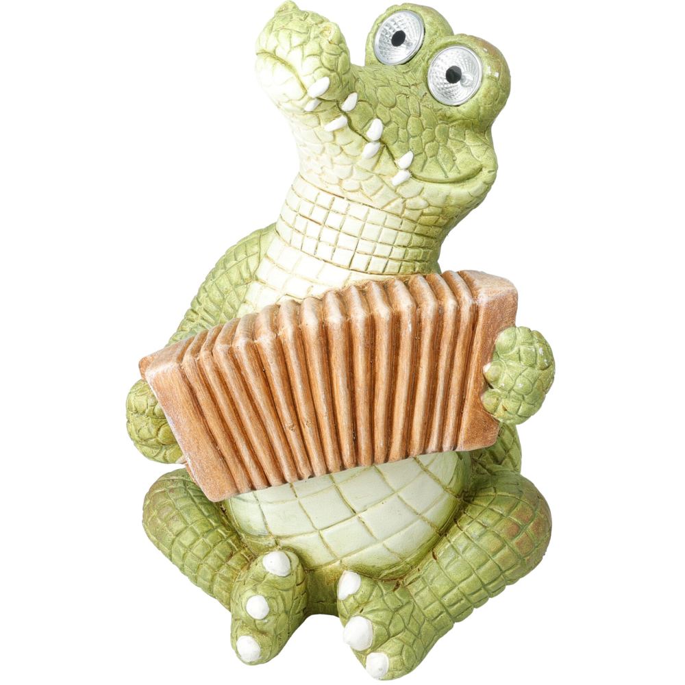 PROGARDEN Zahradní dekorace krokodýl s harmonikou solární 47 cm KO-795250660harm