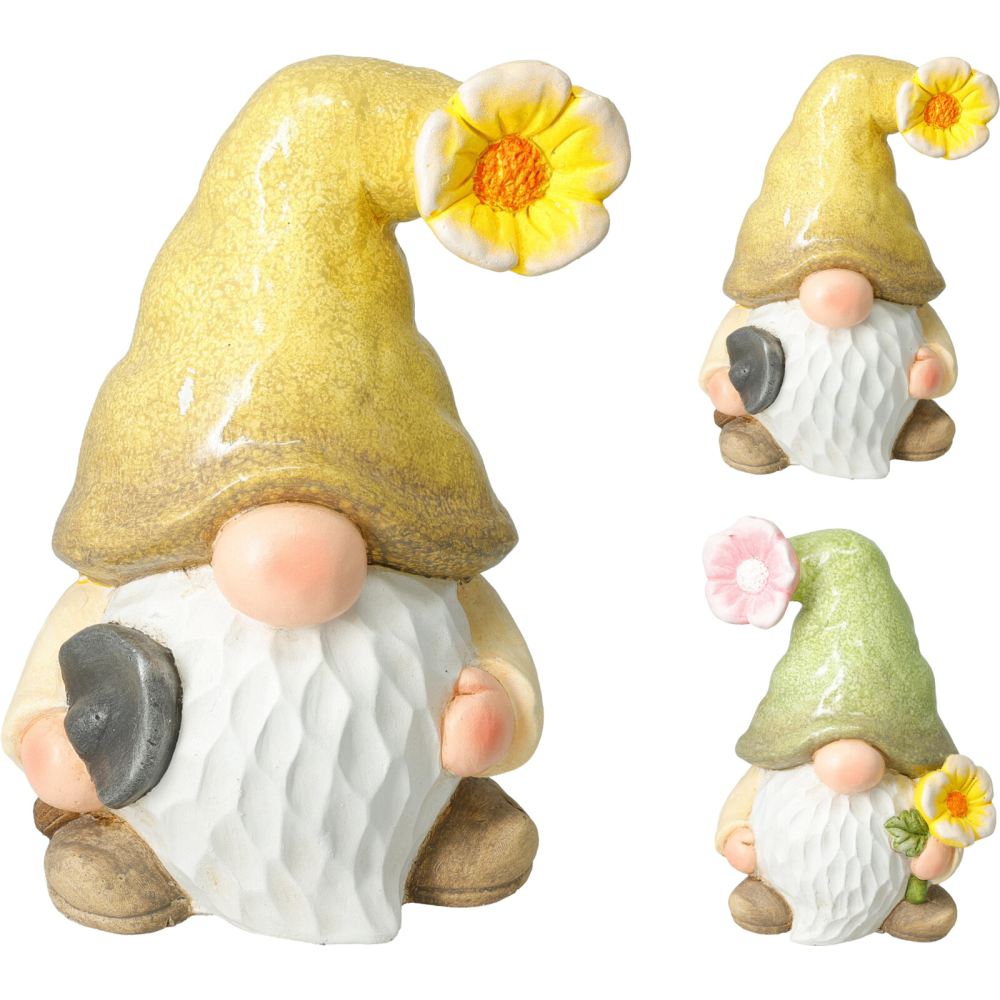 PROGARDEN Zahradní dekorace trpaslík 31 cm žlutá KO-795250700zlut