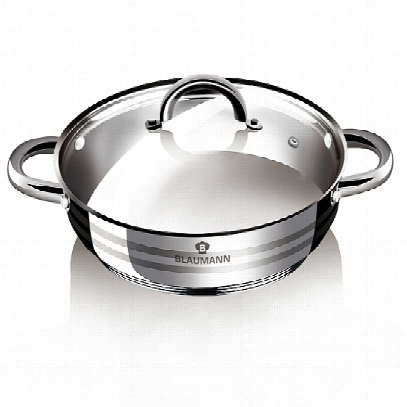BLAUMANN Pekáč / kastrol s poklicí nerez 20 cm Gourmet Line BL-1001