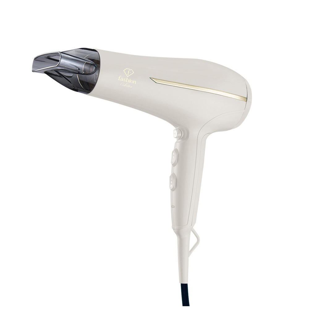 Fashion TV by BerlingerHaus Profesionální fén na vlasy s difuzérem a ionizátorem 2300W Cream Gold Collection FTV-0145