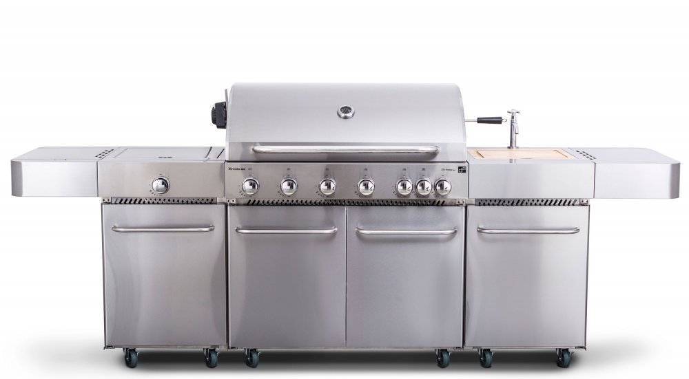 G21 Plynový gril G21 Nevada BBQ kuchyně Premium Line, 8 hořáků + zdarma redukční ventil G21-6390340