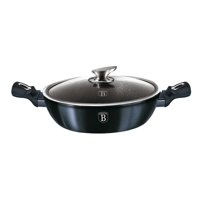 BERLINGERHAUS Pekáč s mramorovým povrchem a poklicí 24 Aquamarine Metallic Line BH-6165