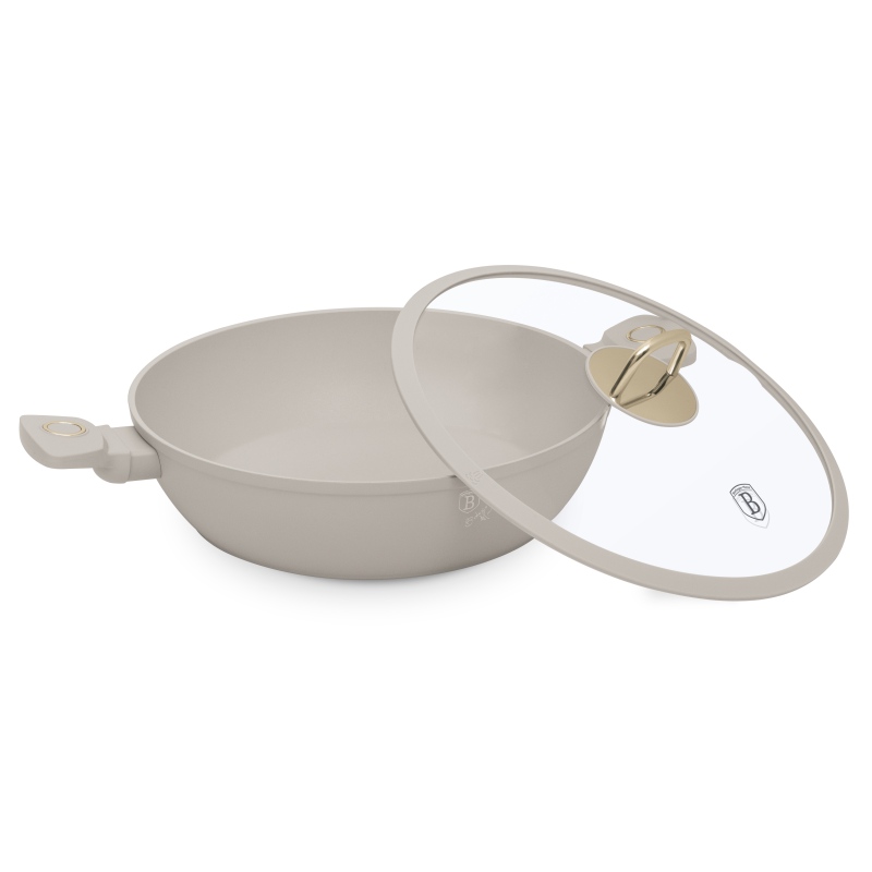 BERLINGERHAUS Pánev s titanovým povrchem a poklicí 30 cm Sahara Collection BH-8069