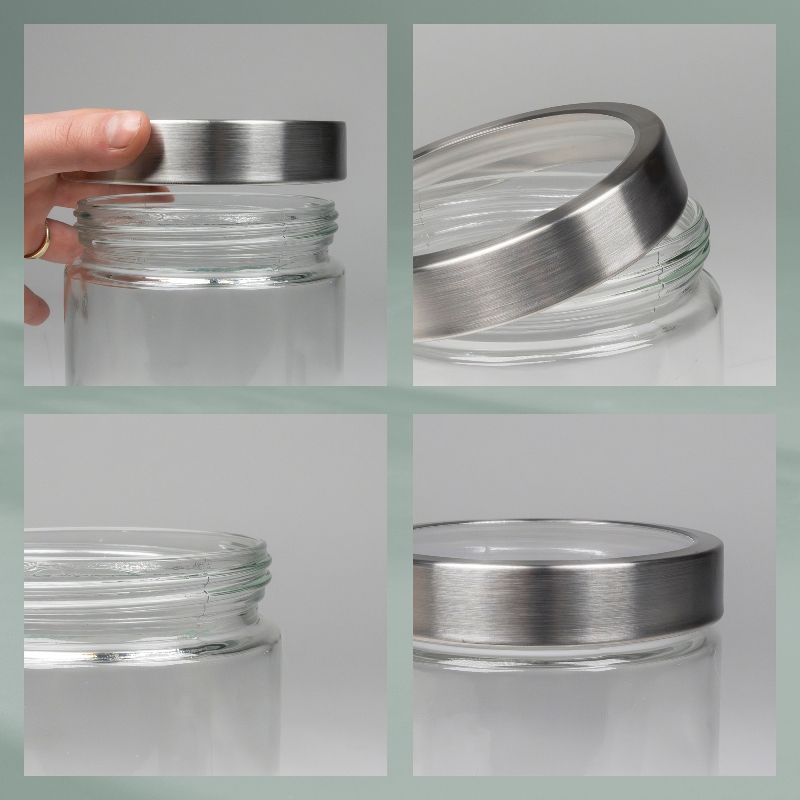 KELA Dóza na potraviny Kara sklo transparentní 12,0cm 11,0cm 0,8l KL-15294