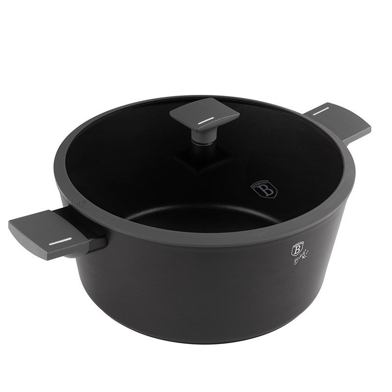 BERLINGERHAUS Kastrol s titanovým povrchem a poklicí 30 cm Antracit Collection BH-8133 - thumb (2)
