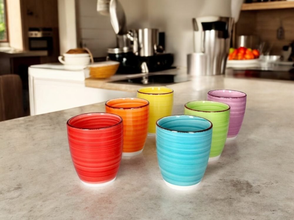 HIT Hrnky na kávu espresso sada 6 ks 180 ml COLOURS HT-24326756 - thumb (3)