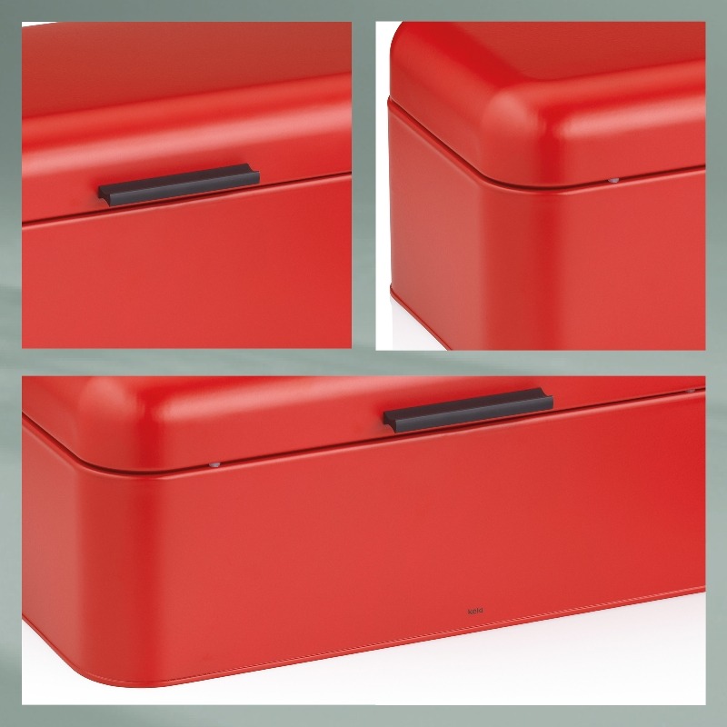Chlebník Frisca kov, červená 42,5x22,5x17,5 cm
 KL-12842 - thumb (7)