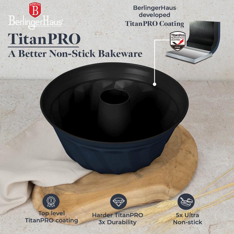 BERLINGERHAUS Forma na bábovku s titanovým povrchem 25 cm Deep sea Collection BH-8705