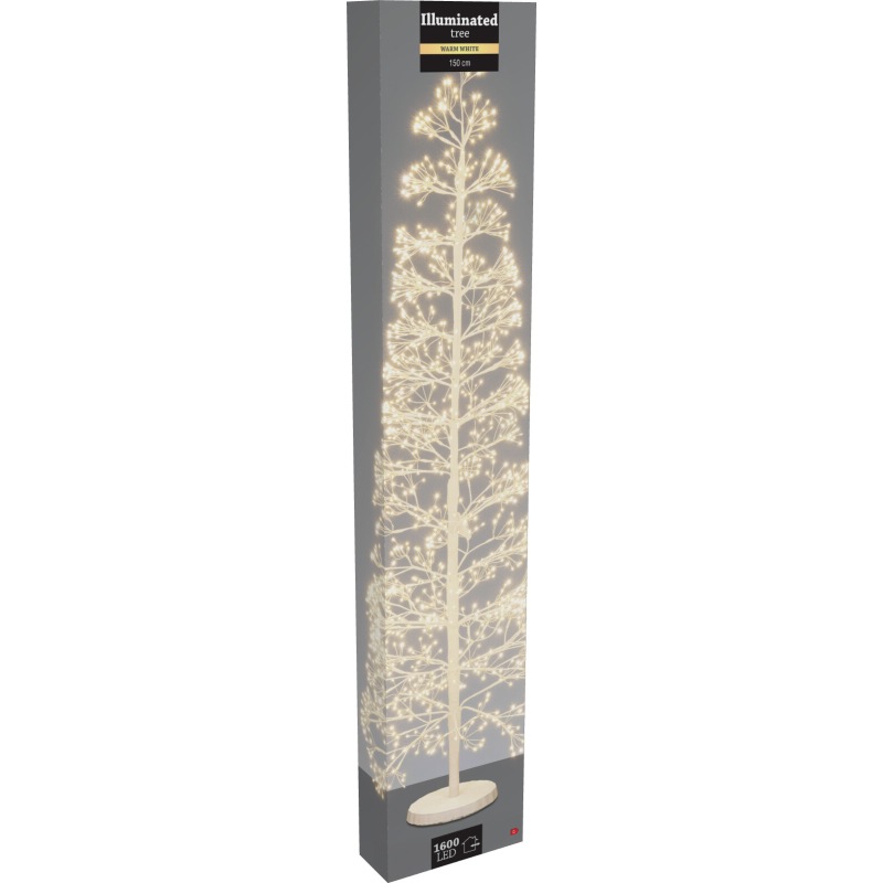 HOMESTYLING Dekorativní světelný stromek 1600 LED 150 cm KO-AX5330510