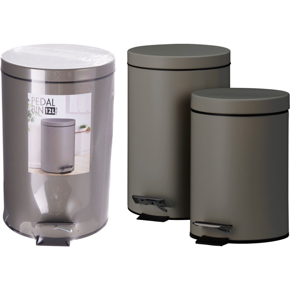 EXCELLENT HOUSEWARE Odpadkový koš pedálový 12 a 3 l bronzová KO-C88000080