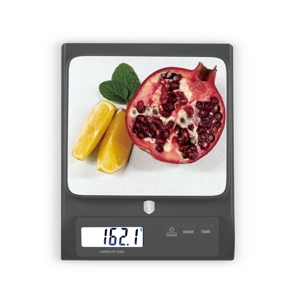 BERLINGERHAUS Kuchyňská váha digitální 6 kg Antracit collection BH-9920