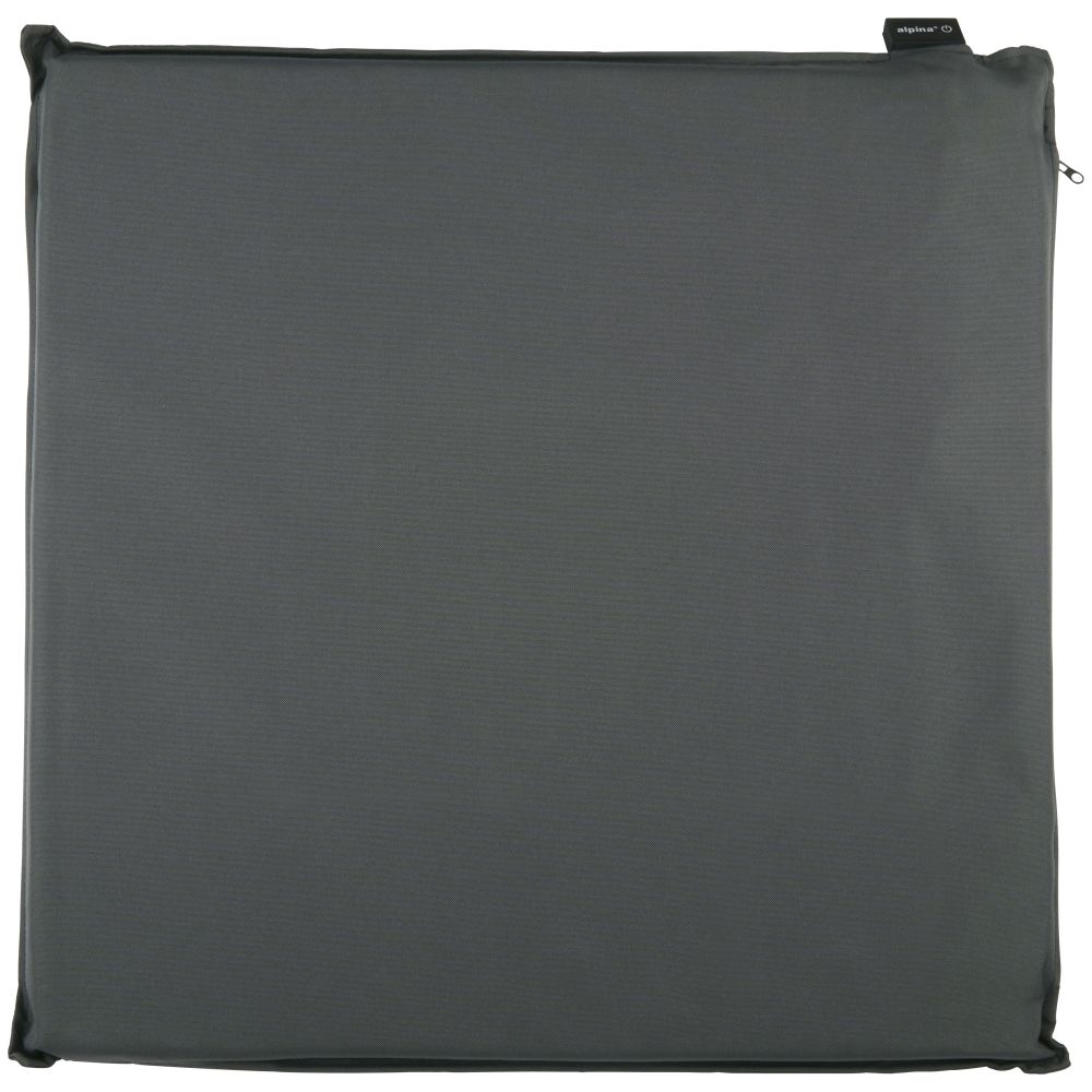 ALPINA Elektrický vyhřívaný podsedák venkovní USB 45 x 45 cm tmavě šedá ED-244060