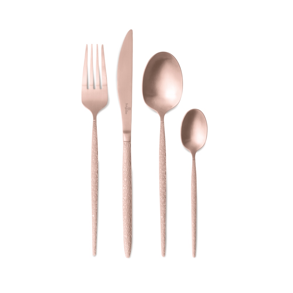 BERLINGERHAUS Sada příborů 24 ks satén Rosegold Metallic Line BH-2641