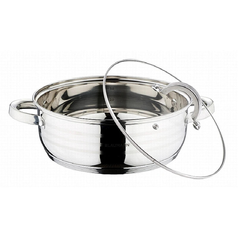 BLAUMANN Pekáč / kastrol s poklicí nerez 20 cm Gourmet Line BL-1001