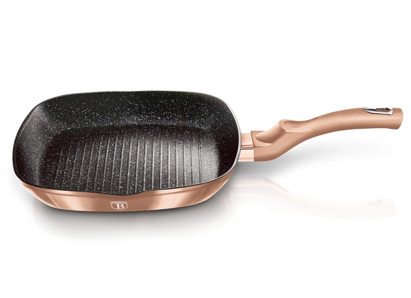 BERLINGERHAUS Pánev grilovací s mramorovým povrchem 28 cm Rosegold Metallic Line BH-1521 - thumb (5)