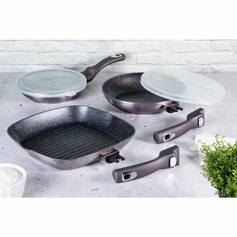 BERLINGERHAUS Panvica s odnímateľnou rukoväťou 28 cm Carbon PRO Line BH-6913