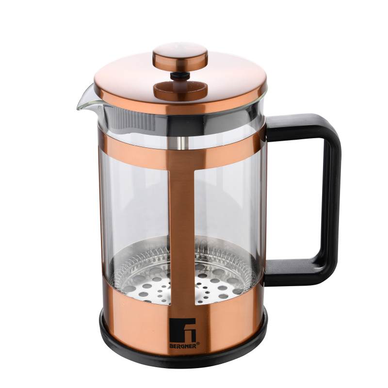 BERGNER Konvice na čaj a kávu French Press 800 ml Copper BG-38326-CP