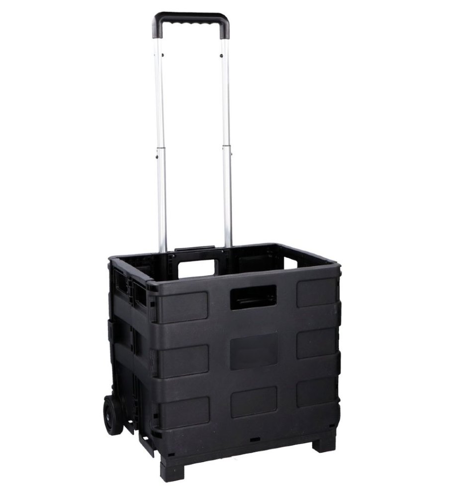 KINZO Přepravka skládací na kolečkách s výsuvnou rukojetí ED-205703