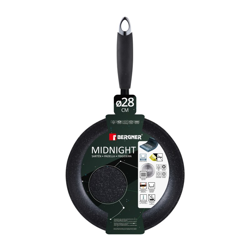 BERGNER Pánev s nepřilnavým povrchem MIDNIGHT 28 cm zelená BG-30193-GR - thumb (4)