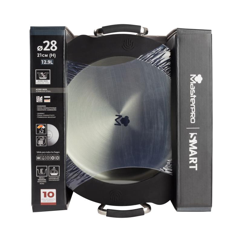 MASTERPRO Hrnec s víkem SMART 28 cm nerez BGEU-3780 - thumb (3)