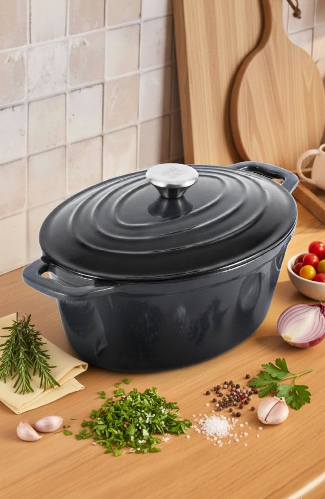 CS KOCHSYSTEME Pekáč s poklicí litinový Xanten 36 x 28 cm černý CS-075262