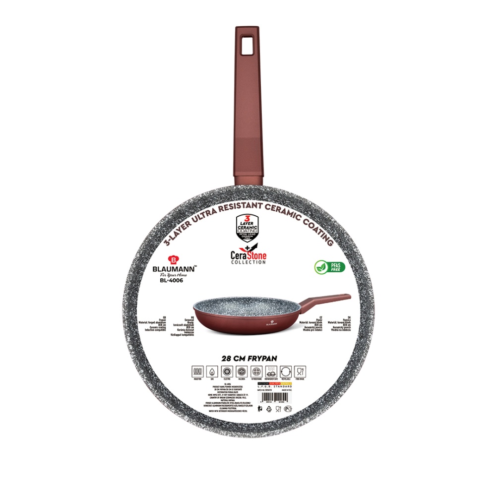BLAUMANN Pánev s keramickým povrchem 28 cm kolekce Cera Stone BL-4006
