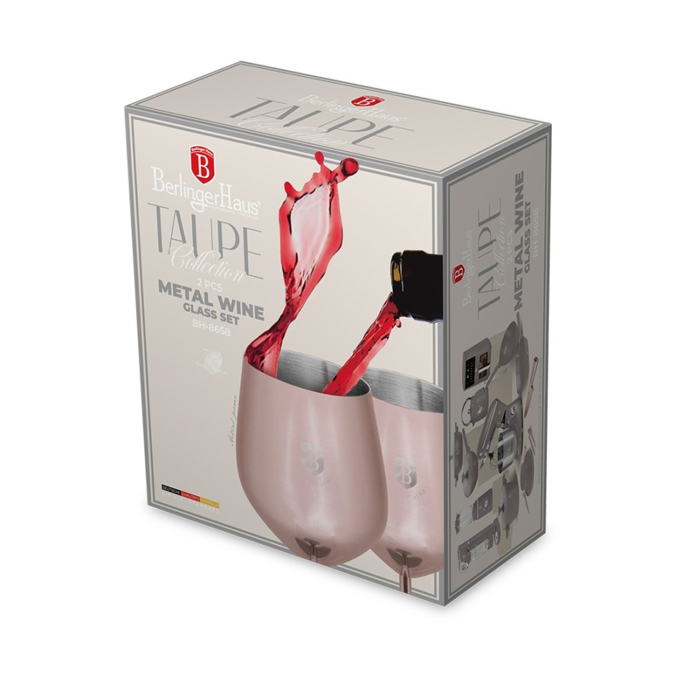 BERLINGERHAUS Sada sklenic 2 ks 400 ml na víno Rosegold BH-8658
