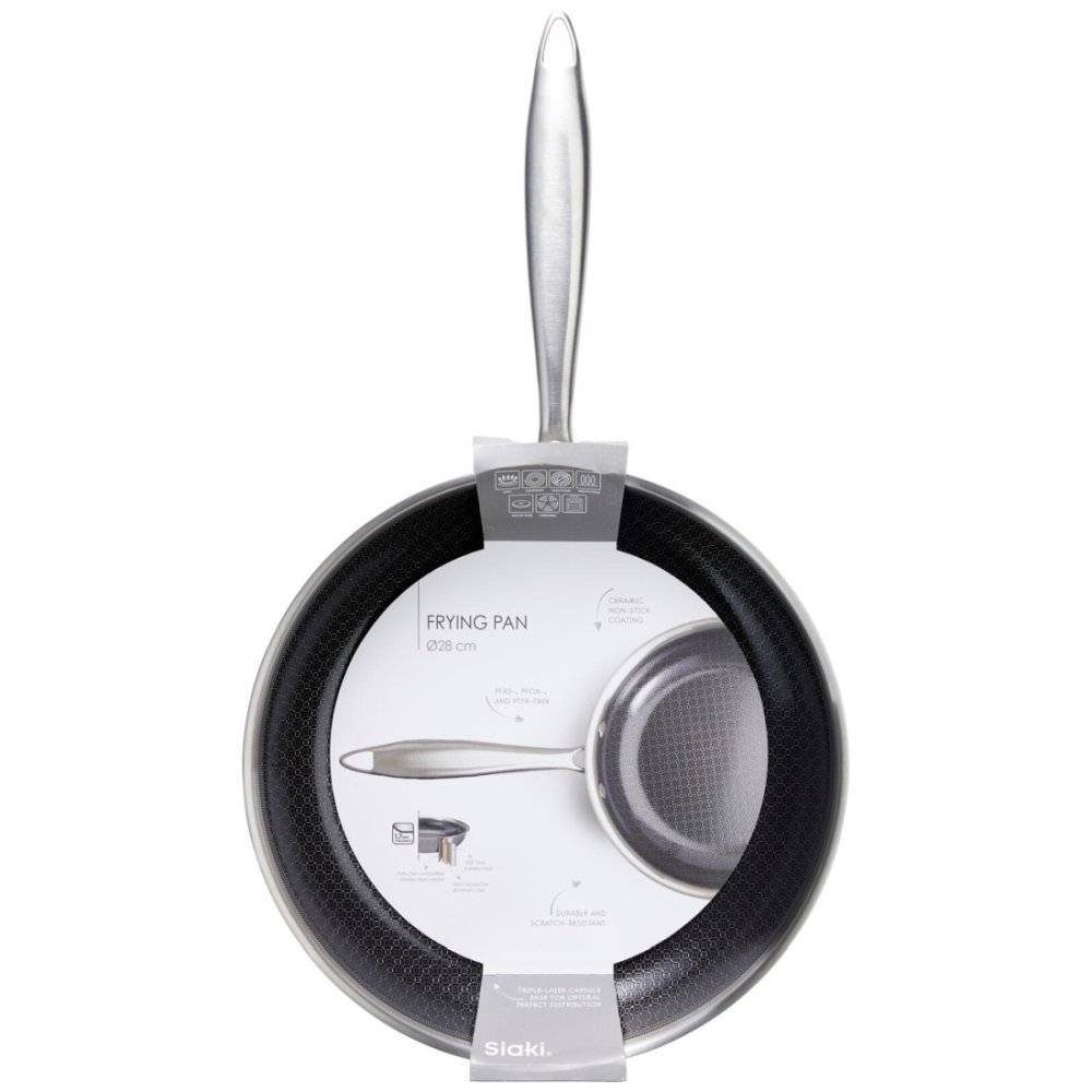 SIAKI HUISHOUD Pánev nerezová s nepřilnavým povrchem 28 cm KO-C85000470