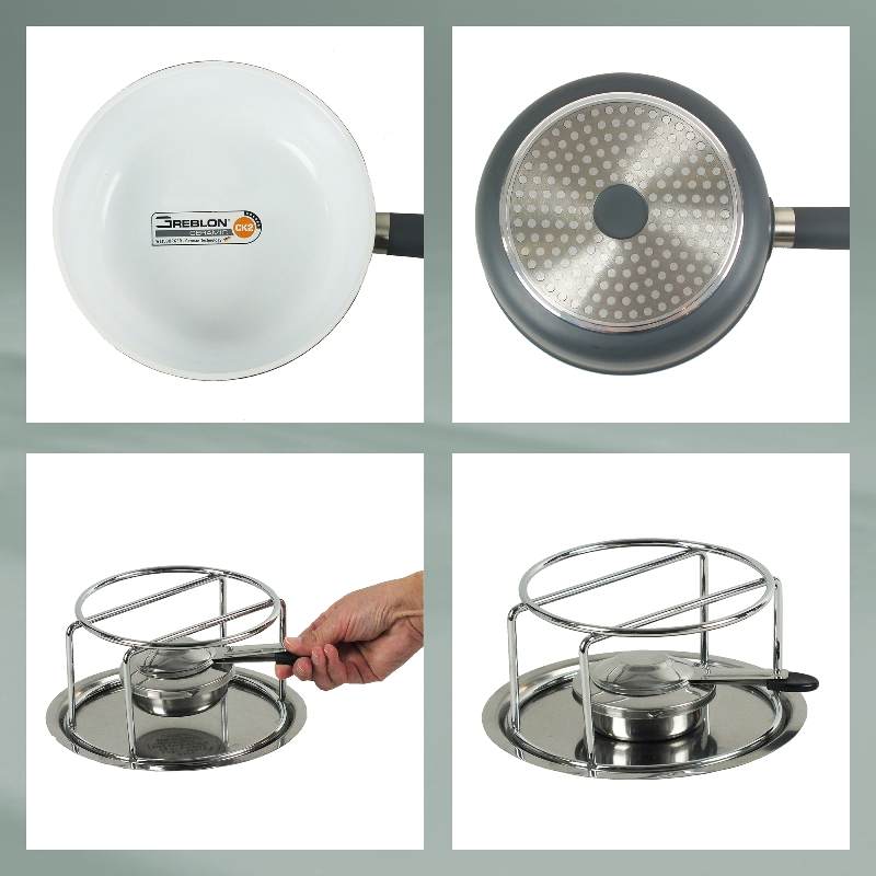 KELA Sýrové fondue LANCY keramika, šedá, 1L O22cm x v19,5cm KL-16564