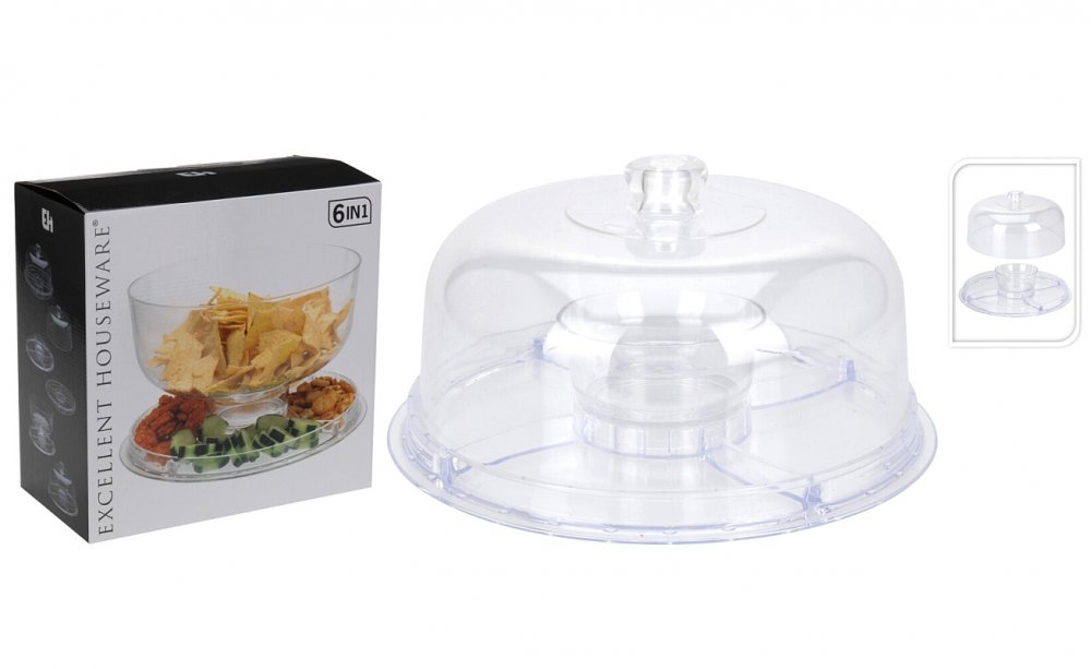 EXCELLENT HOUSEWARE Mísa servírovací s tácem multifunkční 6v1 KO-170416810