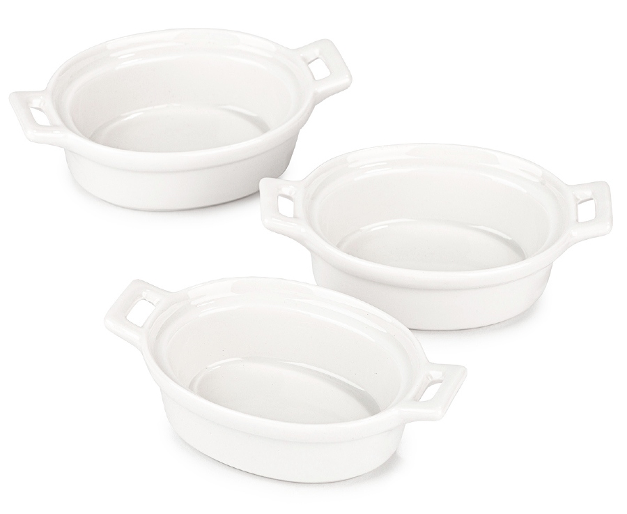 EXCELLENT HOUSEWARE Zapékací misky porcelánové sada 3 ks oválná KO-798000090oval