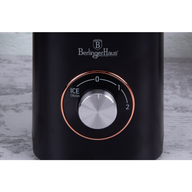 BERLINGERHAUS Stolný mixér 1000 W Black Rose Collection so sklenenou nádobou 1,5 l BH-9449