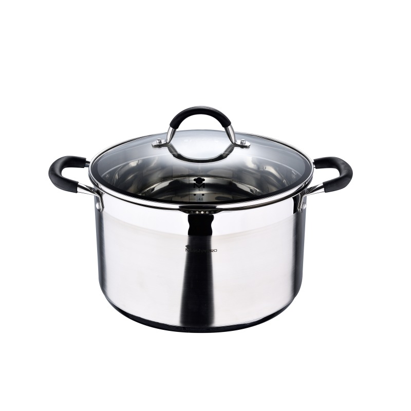 Product detail of MASTERPRO Hrnec s poklicí nerez FOODIES 28 cm 9,5 litru BGMP-1506-BK