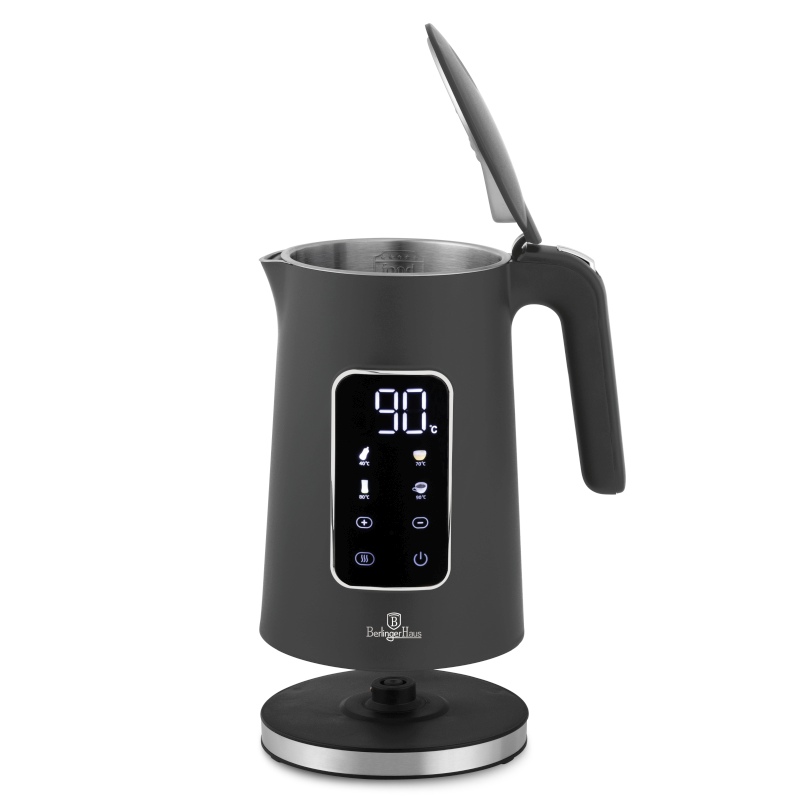 BERLINGERHAUS Rychlovarná konvice s regulací teploty digitální 1,7 l Antracit Collection BH-9737