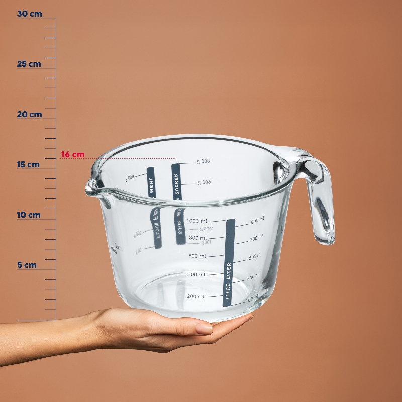 KELA Odměrka Malea sklo 1l KL-10106