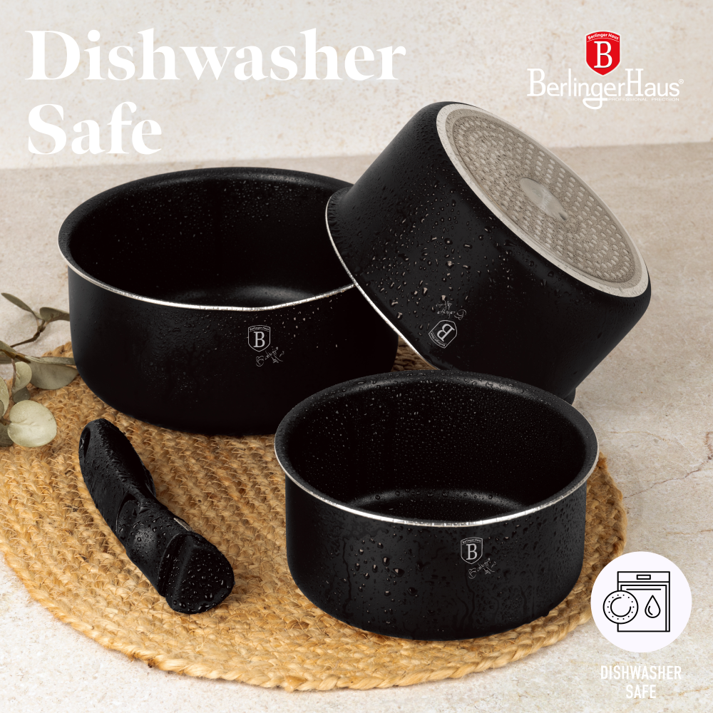 BERLINGERHAUS Sada nádobí s titanovým povrchem 13 ks Black Rose Collection BH-8419