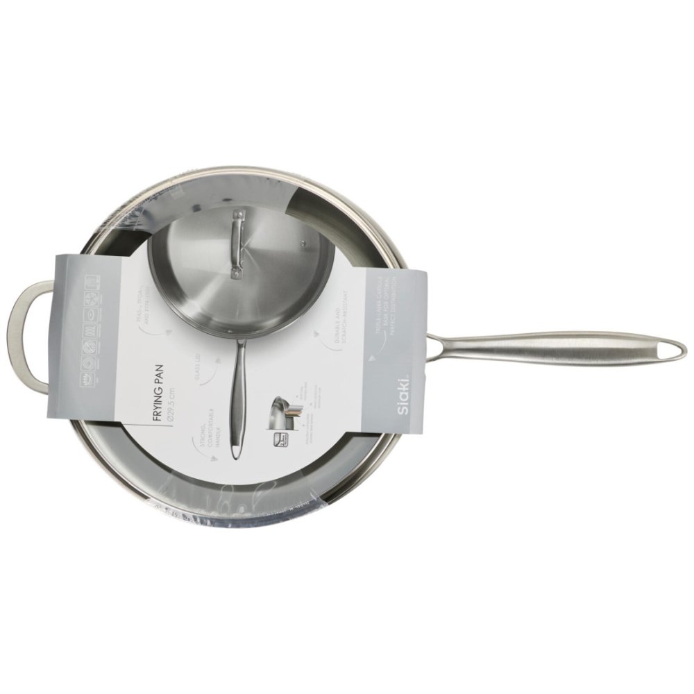 SIAKI HUISHOUD Pánev nerezová s poklicí 29,5 cm KO-C85000610