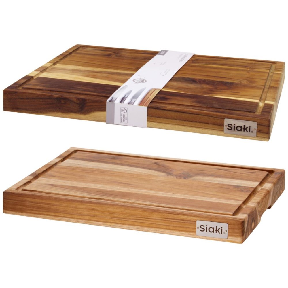 SIAKI HUISHOUD Prkénko krájecí teak 45 × 35 cm KO-J18000140