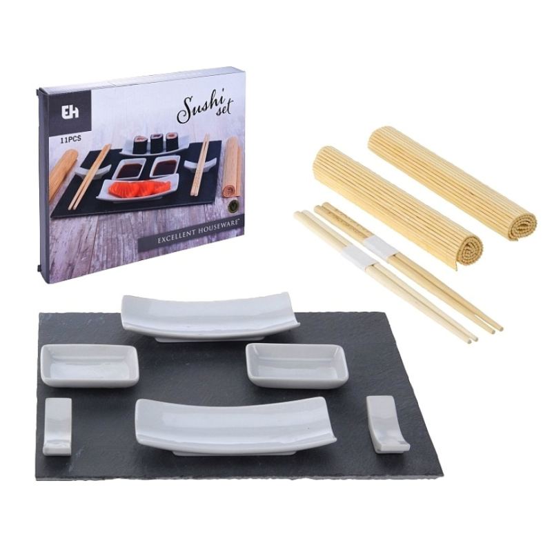 Product detail of EXCELLENT Sushi set porcelán/břidlice/bambus sada 11ks KO-210000010