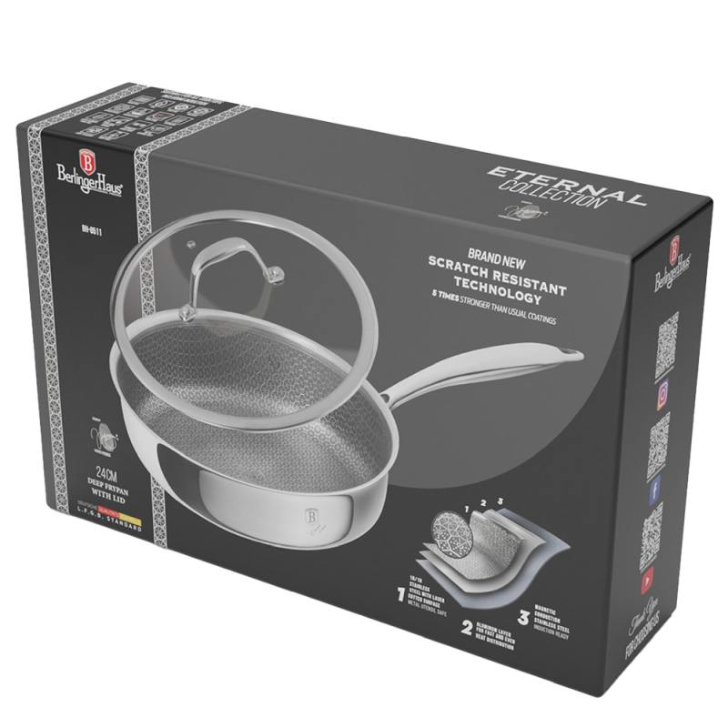 BERLINGERHAUS Pánev hluboká s nepřilnavým povrchem 24 cm Eternal Collection BH-8511