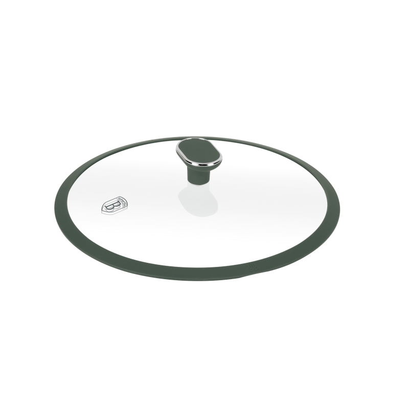 BERLINGERHAUS Pánev wok s poklicí a titanovým povrchem 28 cm Matte Green Collection BH-8159